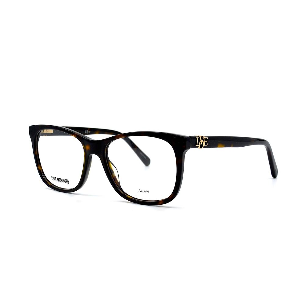 NEW LOVE MOSCHINO MOL520 086 DARK HAVANA AUTHENTIC EYEGLASSES FRAME - Picture 3 of 11